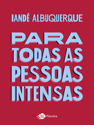 cover image of Para todas as pessoas intensas